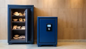 Dual locking safes providing enhanced security for home and business use.